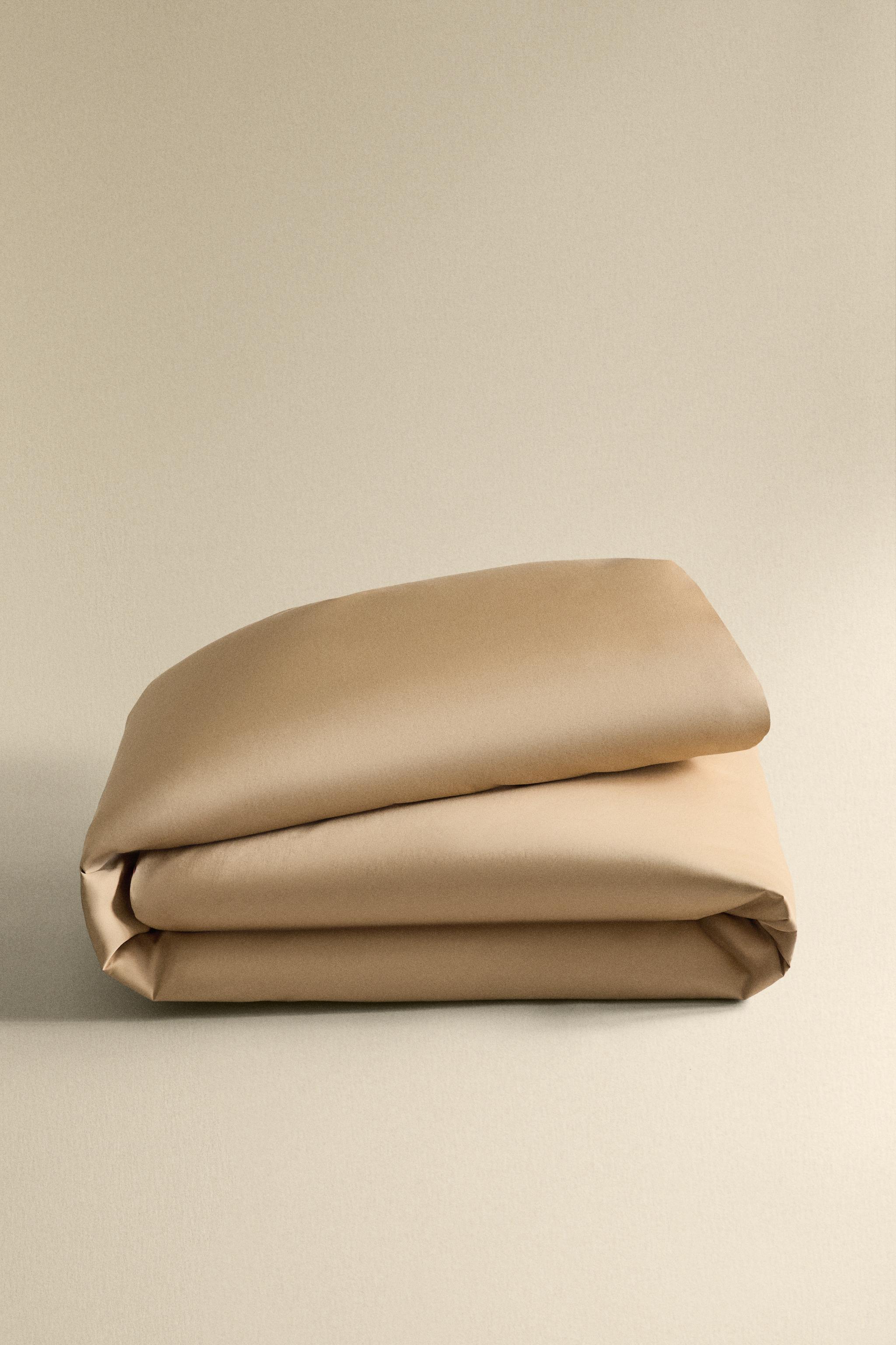 SATEEN DUVET COVER WITH DOUBLE TRIM
